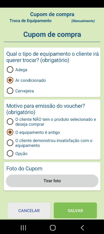 checklist app da Vuupt